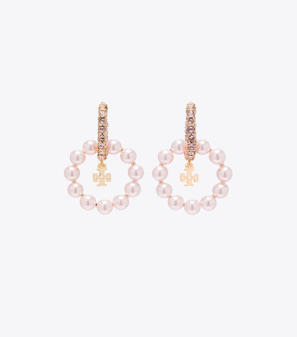 Moondance Pearl Hoop Earrings