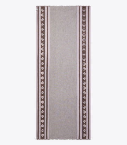 Logo Stripe Oblong Scarf