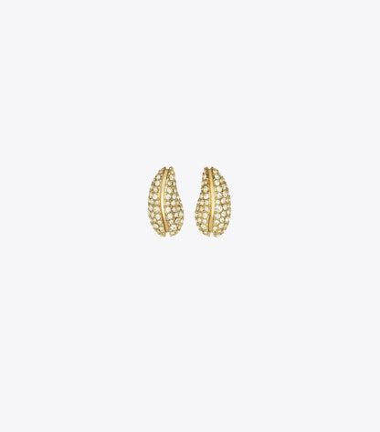 Mini Pierced Pavé Earrings