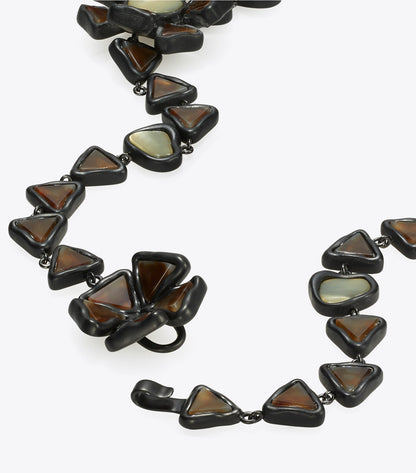 Curiosity Resin Triple Strand Necklace