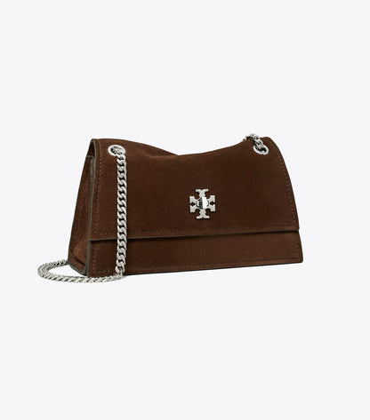 Mini Kira Turnlock Suede Shoulder Bag