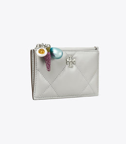 Kira Diamond Quilt Charm Zip Card Case
