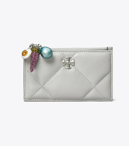 Kira Diamond Quilt Charm Zip Card Case