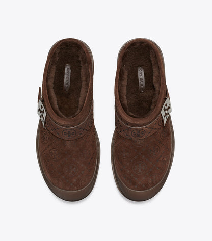 T Monogram Mellow Shearling Platform Mule