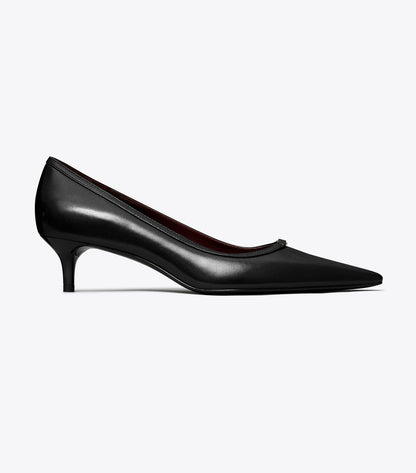 Double T Buckle Low-Heeled Pump