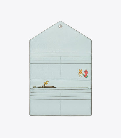 Pebbled Envelope Wallet