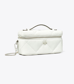 Kira Diamond Quilt Distressed Charm Vanity Case