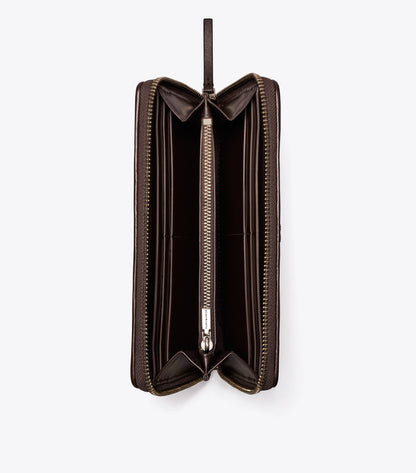 Kira Diamond Quilt Pavé Zip Continental Wallet