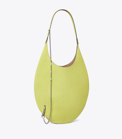 Pierced Soft Suede Bag