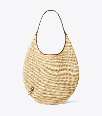 Pierced Soft Raffia Bag