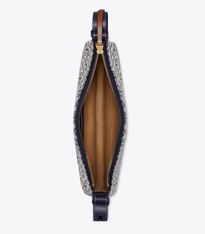 T Monogram Romy Half Moon Bag