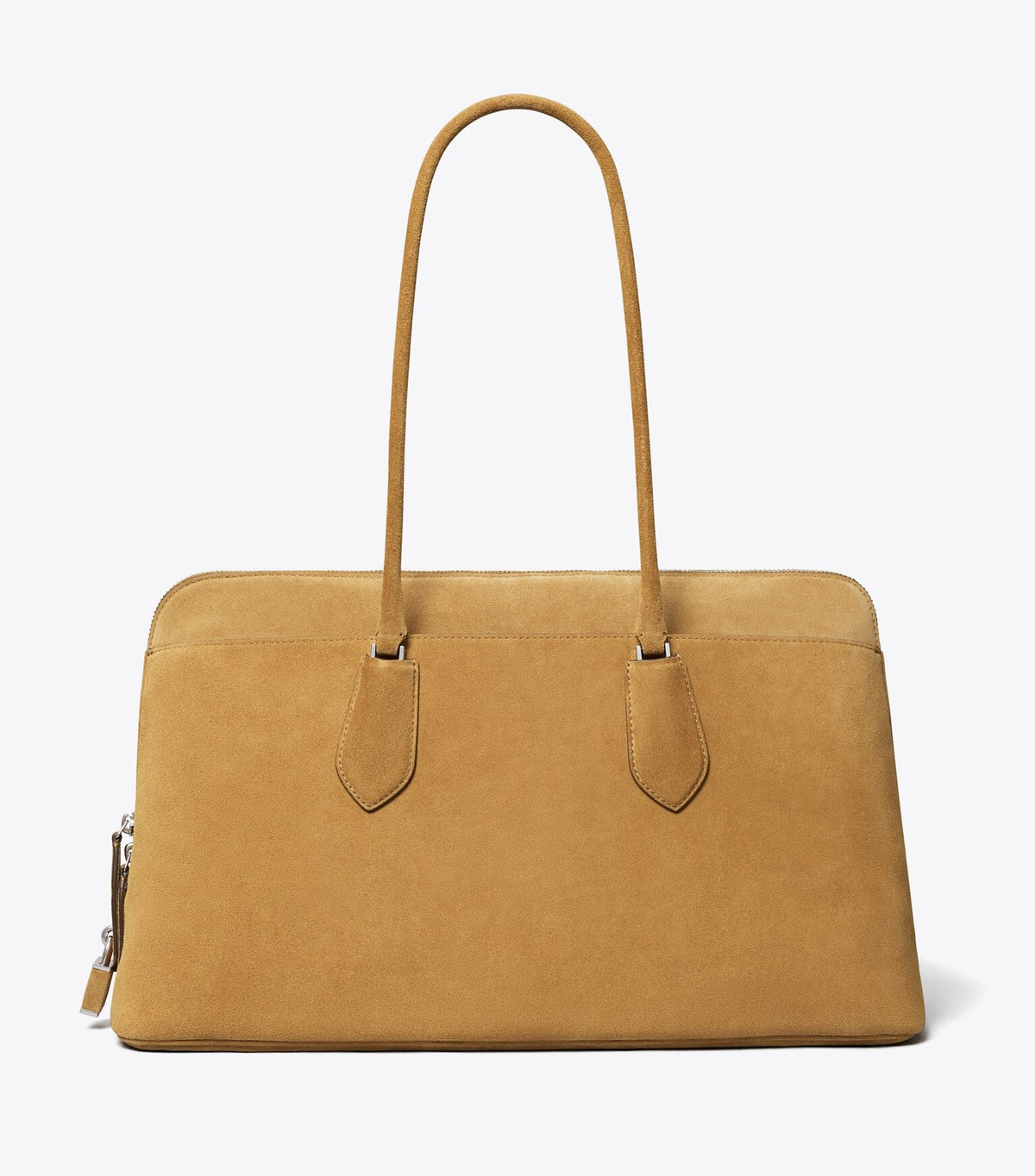 Lock Suede Satchel