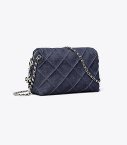 Fleming Denim Soft Crossbody Bag