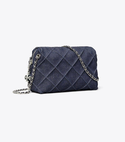 Fleming Denim Soft Crossbody Bag