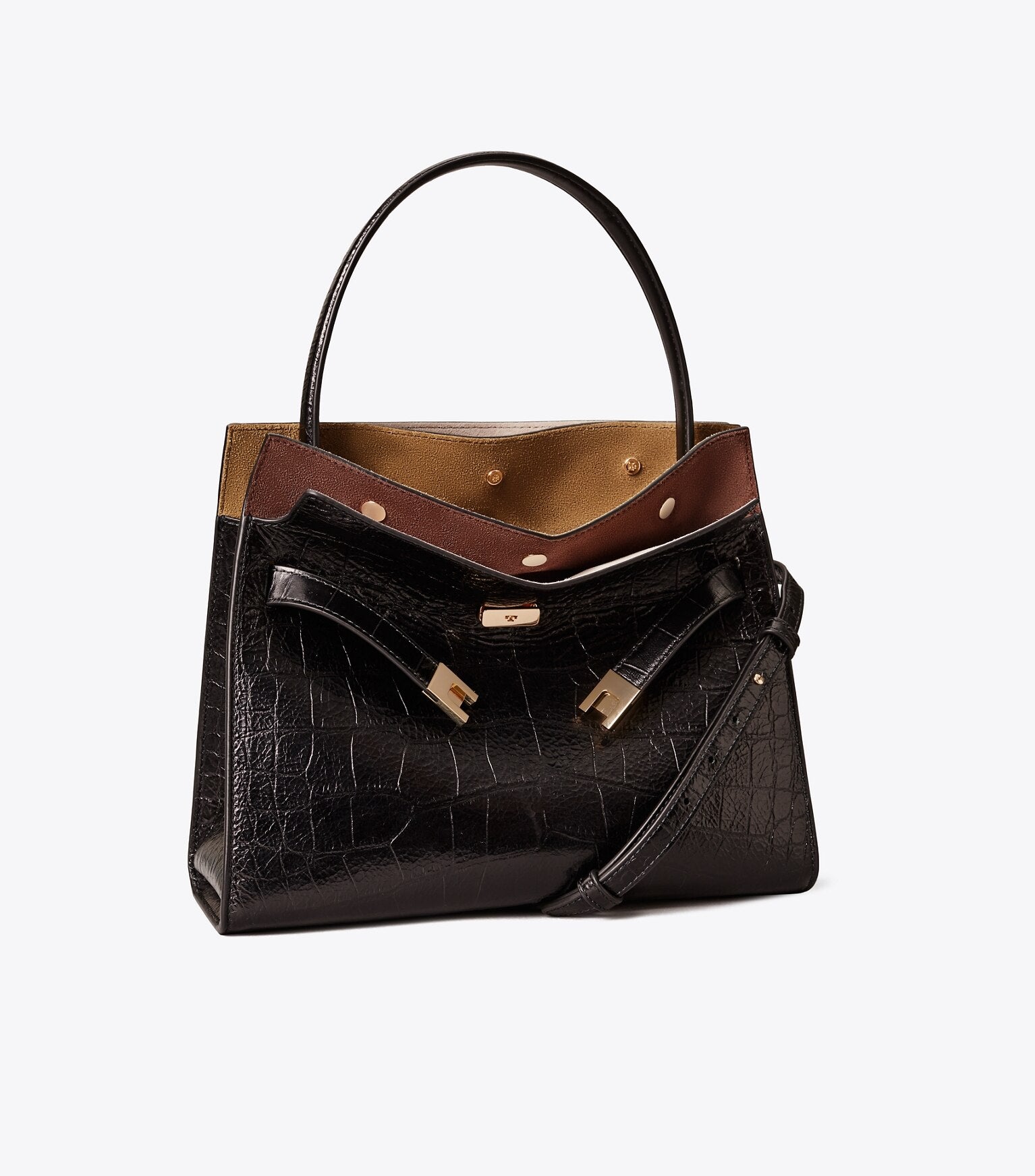 Small Lee Radziwill Embossed Double Bag