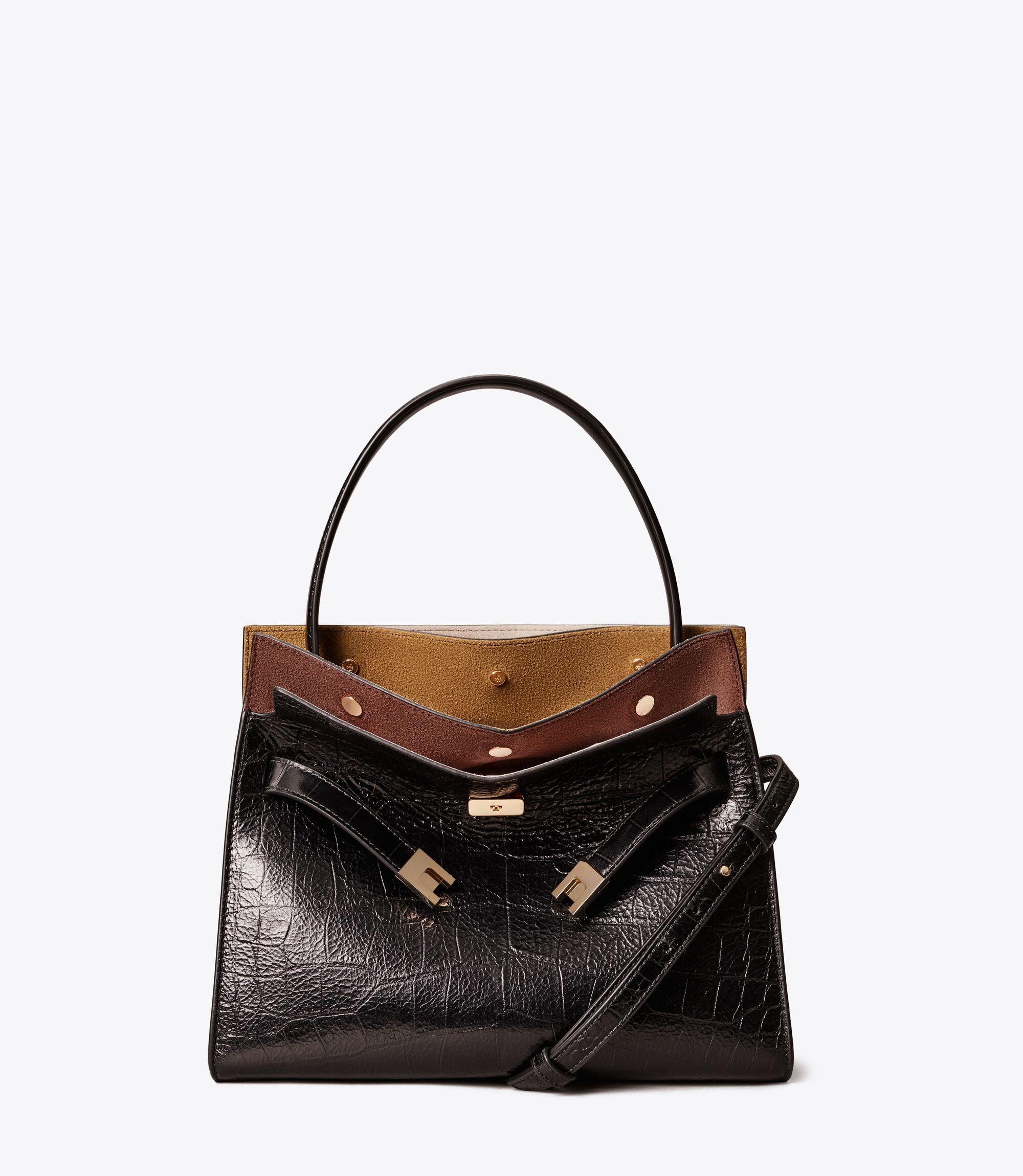 Small Lee Radziwill Embossed Double Bag