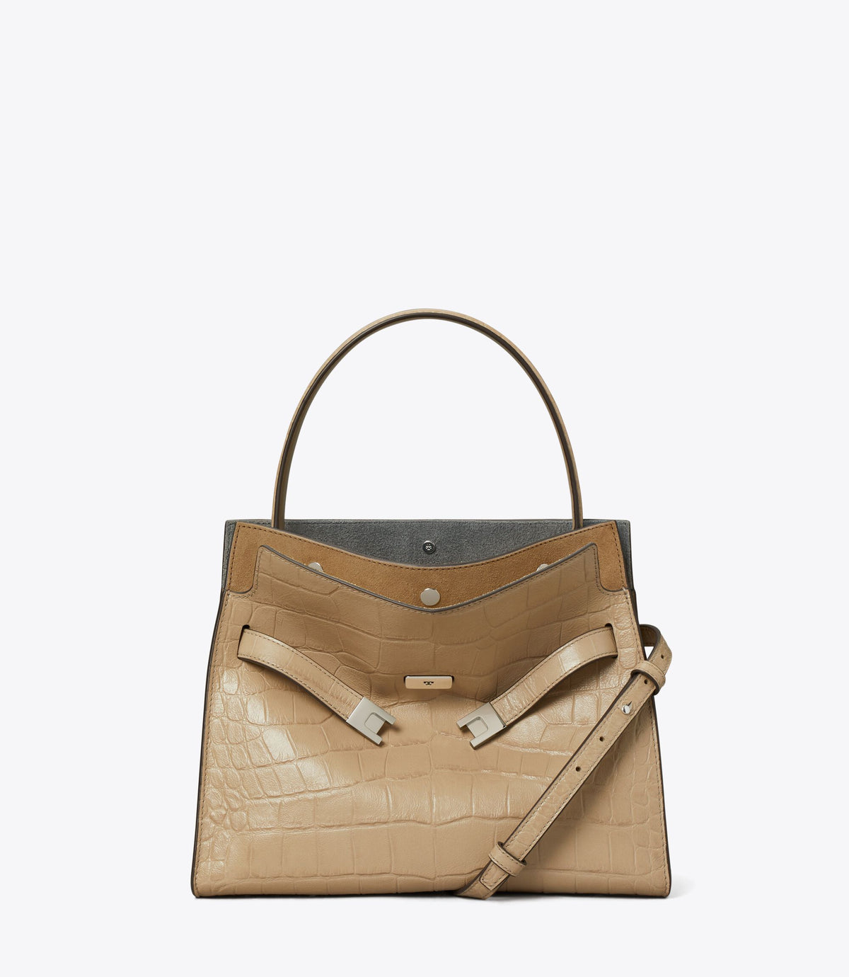 Small Lee Radziwill Embossed Double Bag