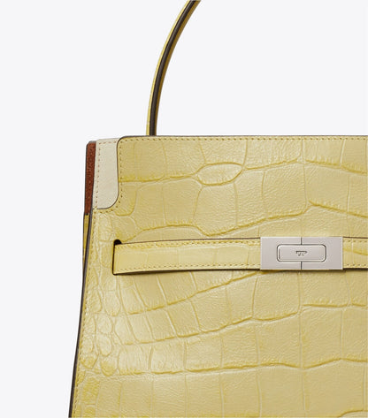 Small Lee Radziwill Embossed Double Bag