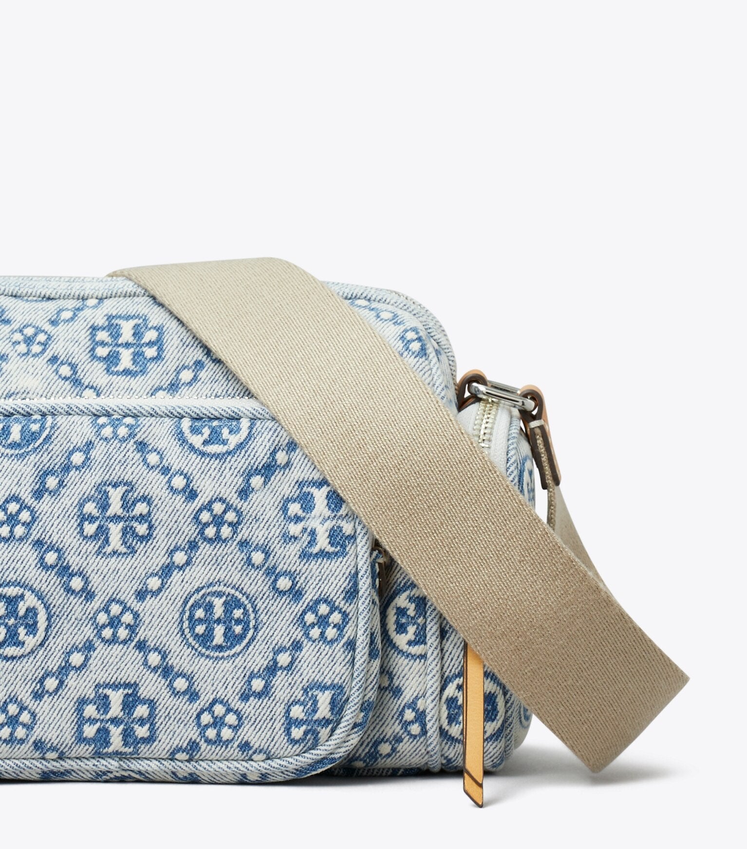 T Monogram Denim Pocket Crossbody
