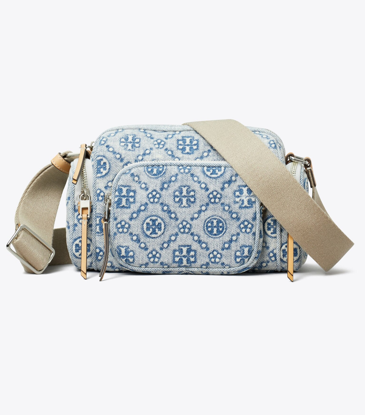 T Monogram Denim Pocket Crossbody