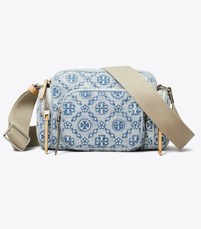 T Monogram Denim Pocket Crossbody