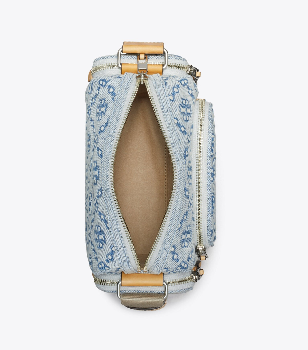 T Monogram Denim Pocket Crossbody