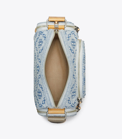 T Monogram Denim Pocket Crossbody