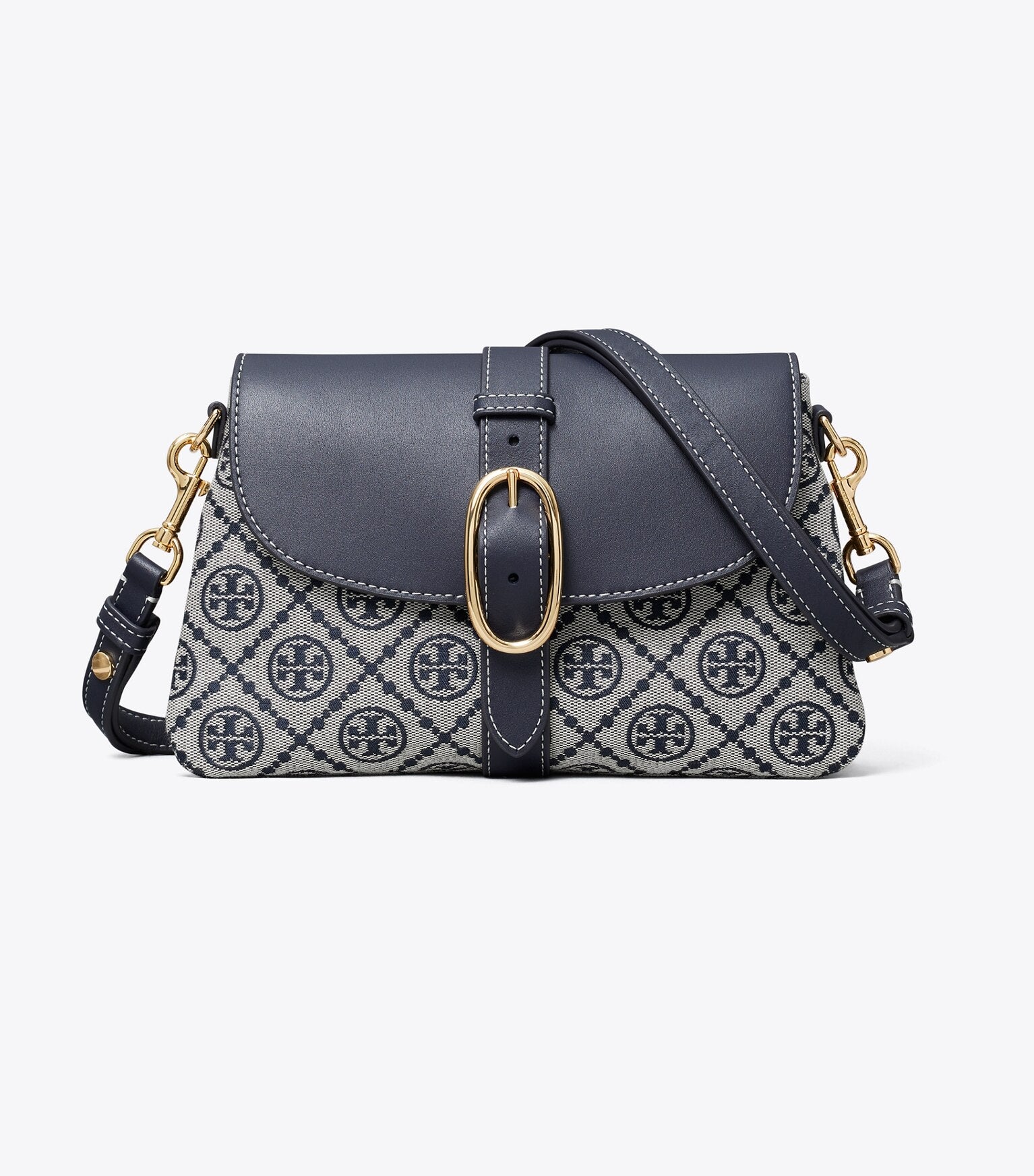 T Monogram Soft Small Shoulder Bag