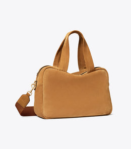 Suede Satchel