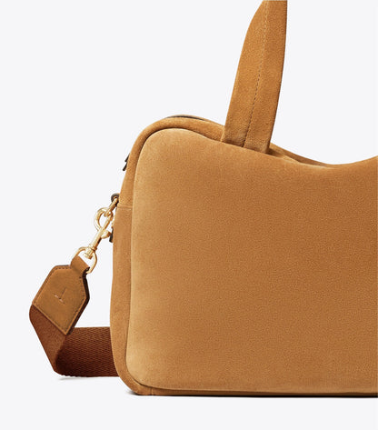 Suede Satchel