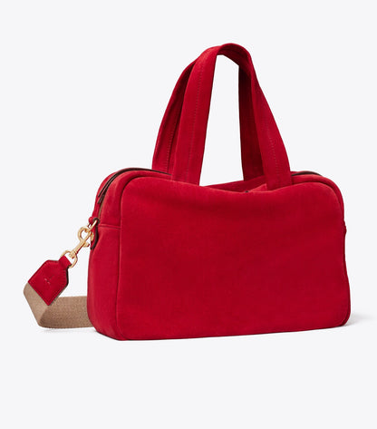 Suede Satchel