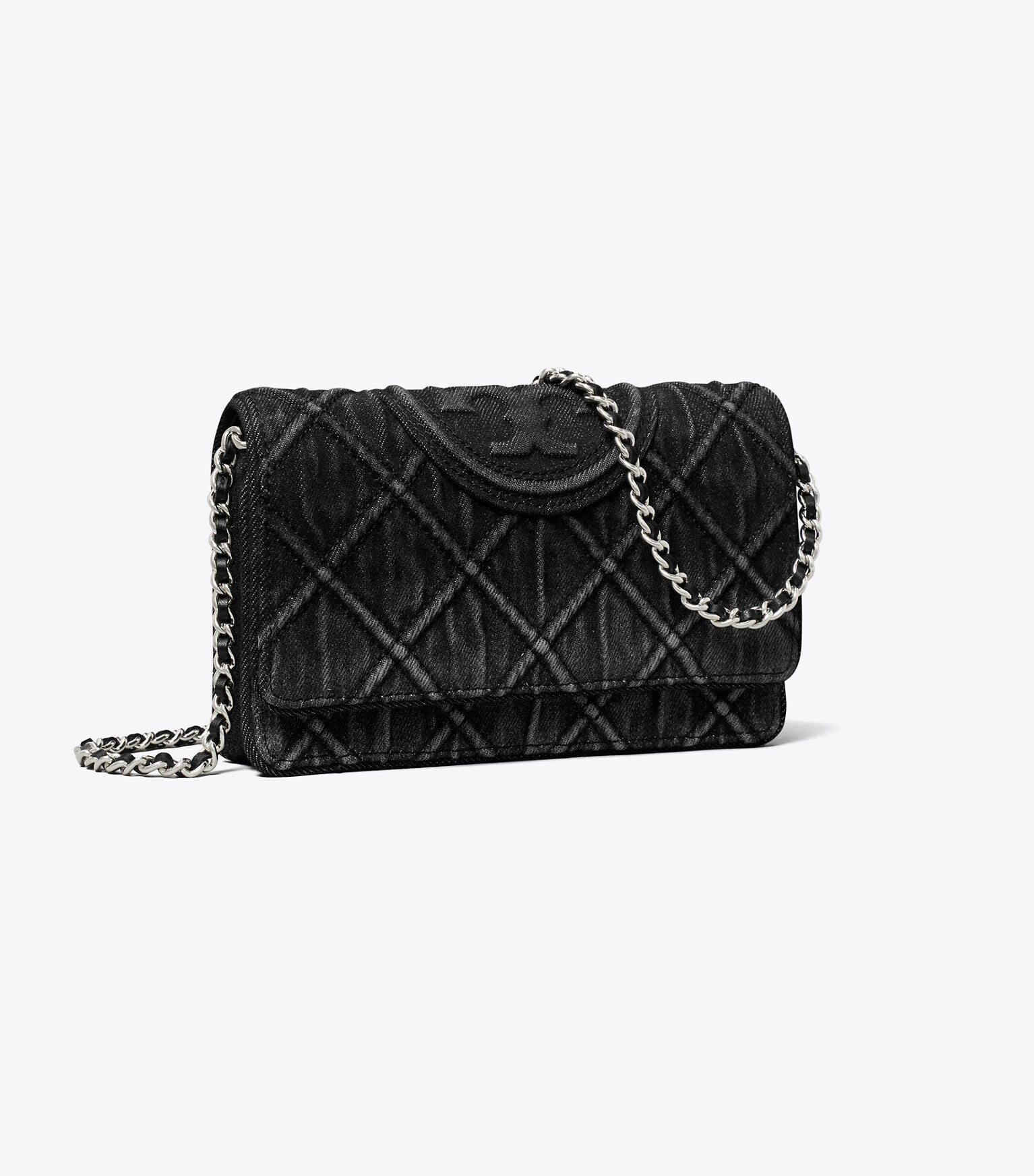 Fleming Denim Chain Crossbody