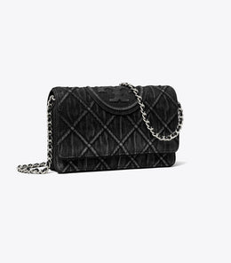 Fleming Denim Chain Crossbody