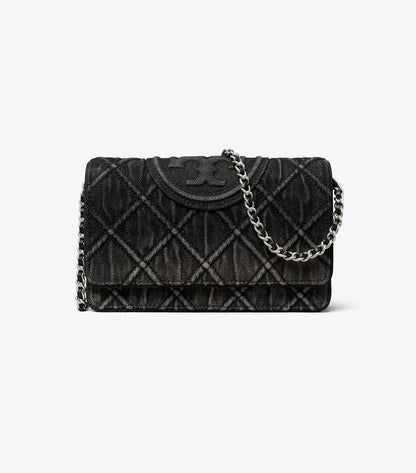 Fleming Denim Chain Crossbody