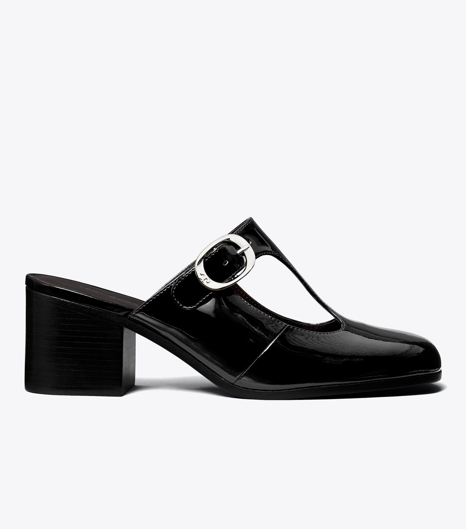 Violet T-Strap Heeled Mule