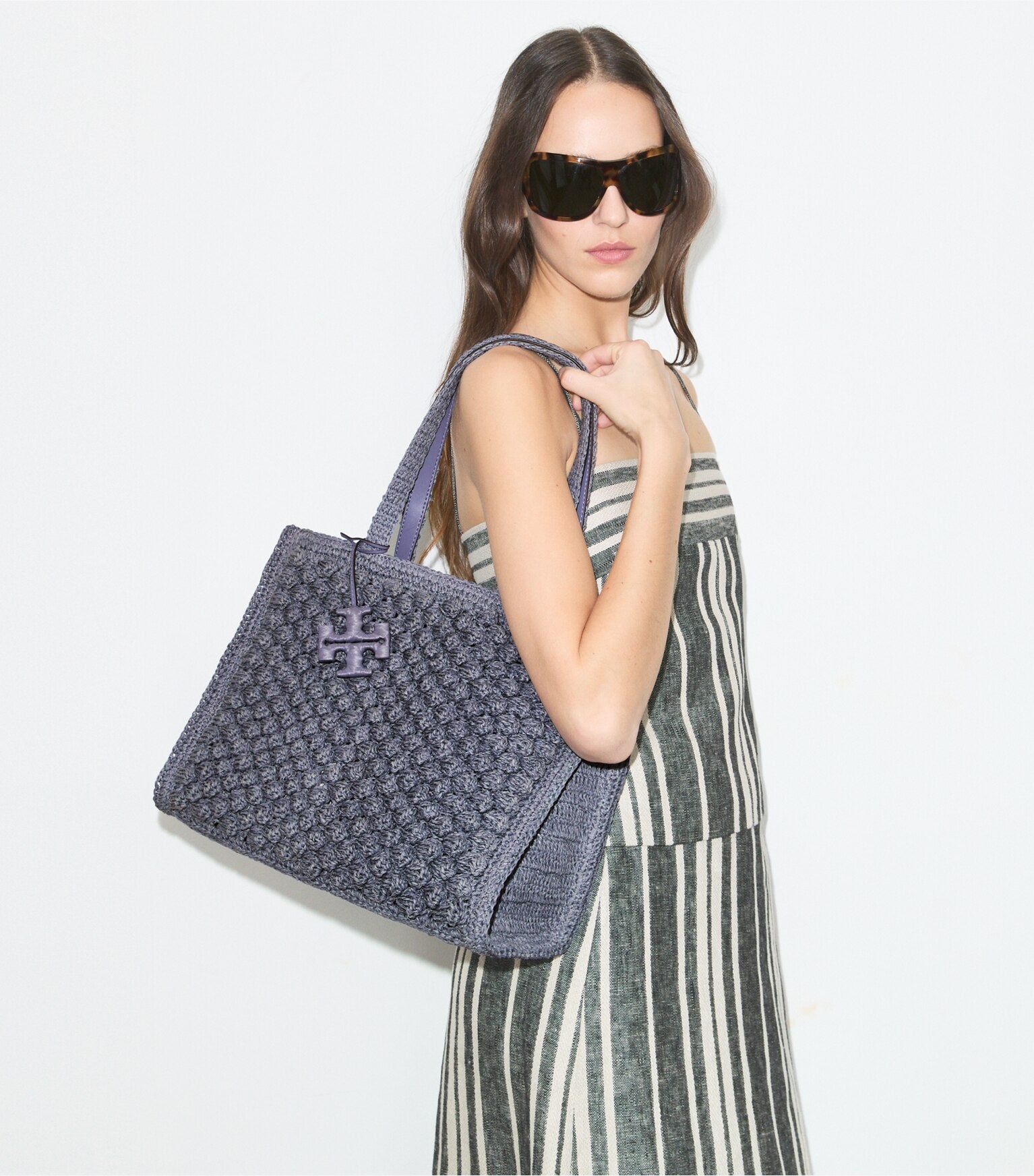 Small Ella Hand-Crocheted Popcorn Tote
