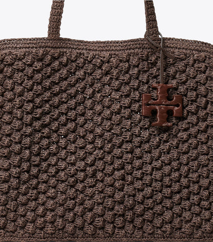 Large Ella Hand-Crocheted Popcorn Tote