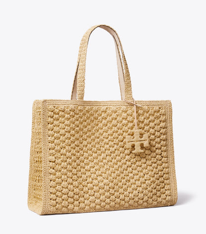 Large Ella Hand-Crocheted Popcorn Tote