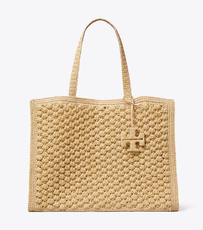 Large Ella Hand-Crocheted Popcorn Tote