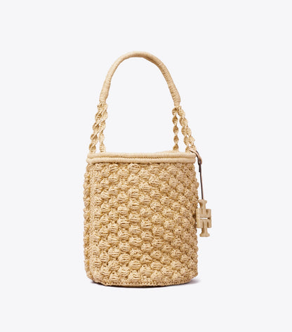 Ella Hand-Crocheted Popcorn Bucket Bag