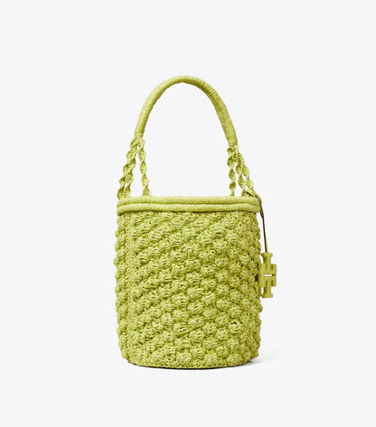 Ella Hand-Crocheted Popcorn Bucket Bag
