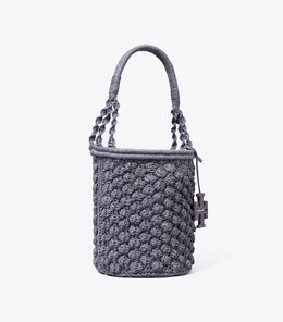 Ella Hand-Crocheted Popcorn Bucket Bag