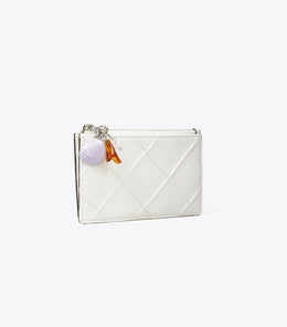 Fleming Distressed Charm Zip Card Case