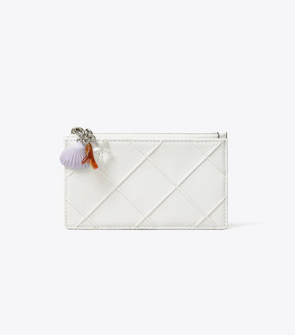 Fleming Distressed Charm Zip Card Case