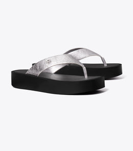 Leather Platform Flip Flop