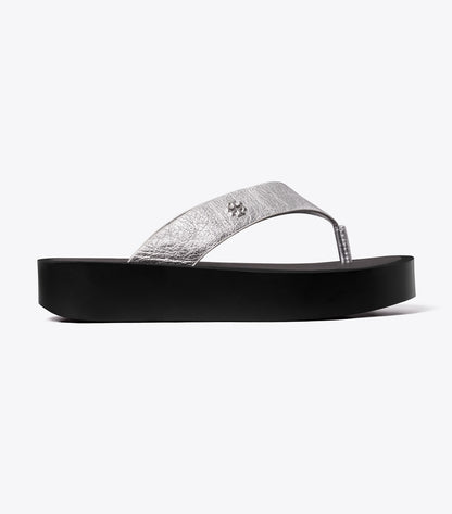 Leather Platform Flip Flop