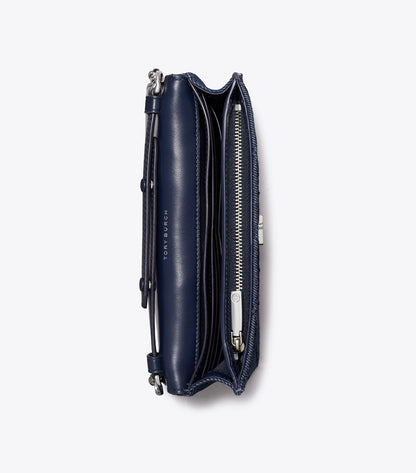Fleming Denim Charm Chain Crossbody