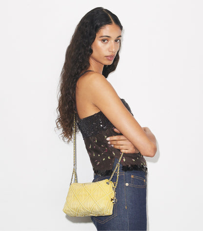 Fleming Denim Soft Crossbody Bag