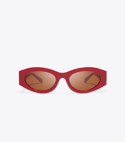 Pierced Oval Sunglasses