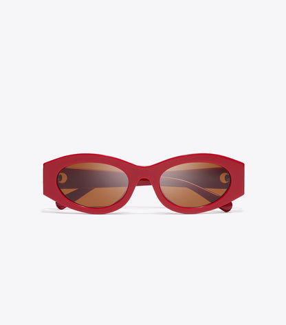 Pierced Oval Sunglasses